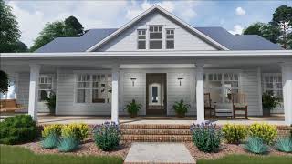 Architectural Designs Modern Farmhouse Plan 16901WG Virtual Tour [upl. by Notgnilliw70]