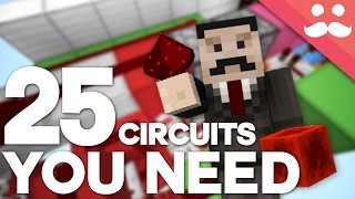 25 Minecraft Redstone Circuits YOU SHOULD KNOW [upl. by Renrut]