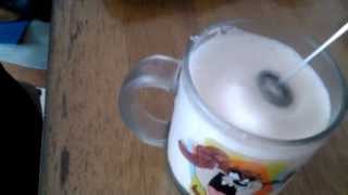 Aerolatte Review Frothing Cold Milk In Under 1 Minute [upl. by Mairhpe]