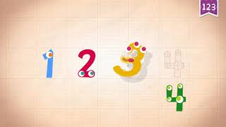 Learn Number Four 4 in English amp Counting Math by Endless Alphabet Kids Educational Video [upl. by Namlas]