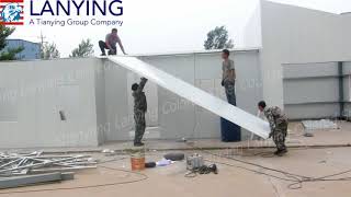 EPS panel prefabricated house installation demo [upl. by Beaumont608]